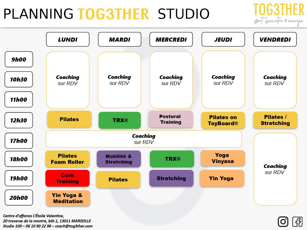 Tog3ther Cours De Yoga En Ligne Marseille 13012 Planning Oct25